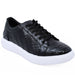 Men's Genuine Full Caiman Belly Skin Sneakers - Black - Los Altos Boots