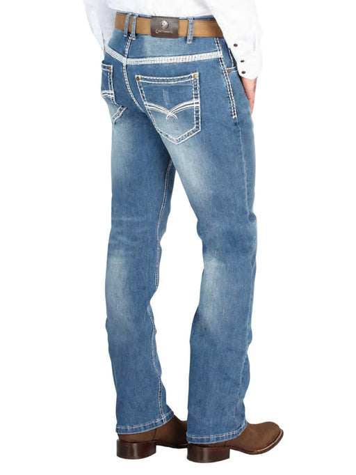 Men's Light Blue Boot Cut Denim Jeans GEN - 44846 - El General