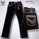 Men's Modern Boot Denim Jeans Embroidered Pockets LAM-1877 - Lamasini