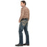 Men's Modern Boot Denim Jeans Embroidered Pockets LAM - 26501 - Lamasini