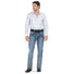 Men's Modern Boot Denim Jeans Embroidered Pockets LAM - 26501 - Lamasini