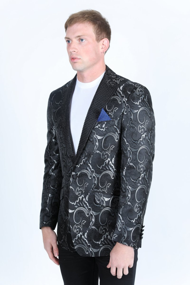 Mens Modern Fit Evening Blazer - Platini Fashion