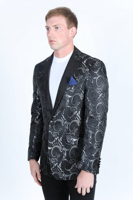 Mens Modern Fit Evening Blazer - Platini Fashion