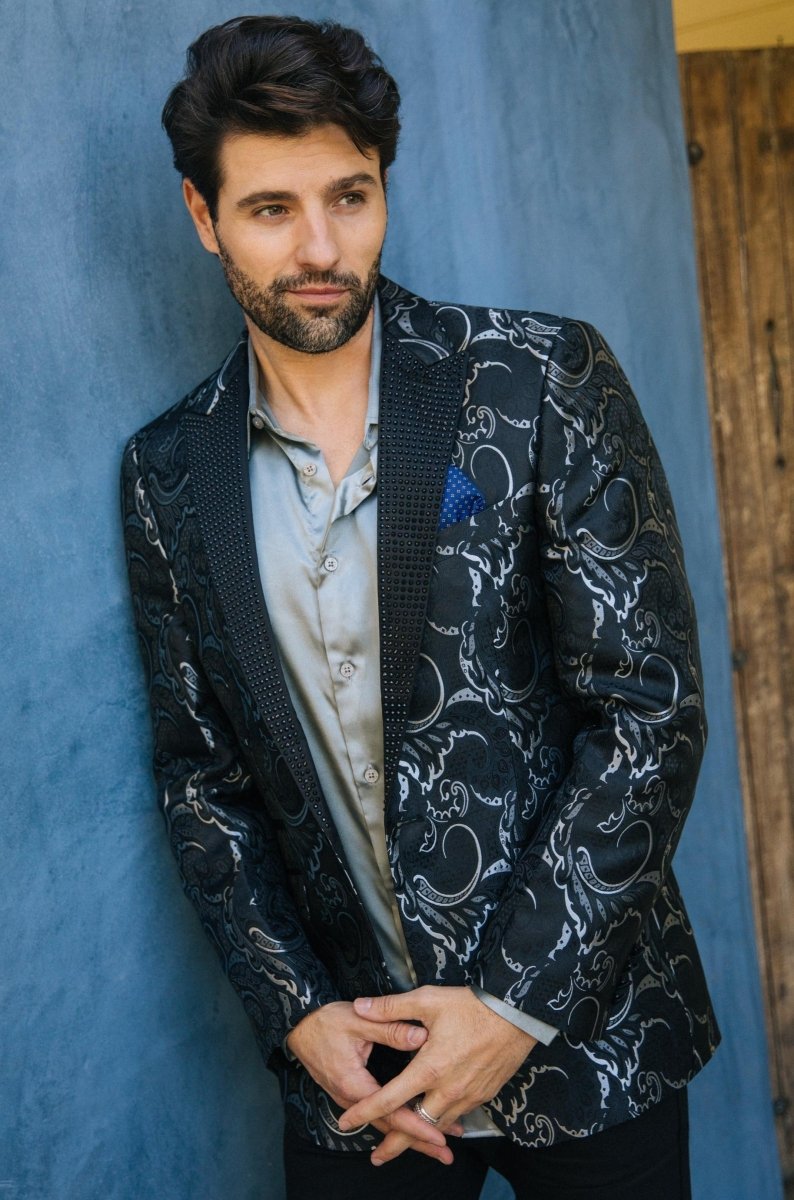 Mens Modern Fit Evening Blazer - Platini Fashion