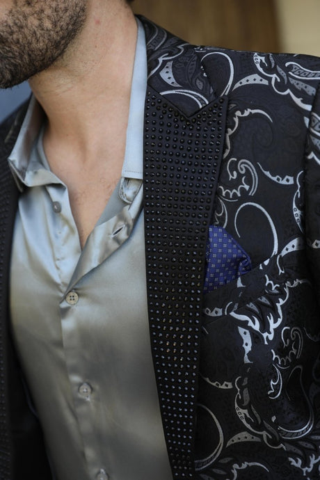 Mens Modern Fit Evening Blazer - Platini Fashion