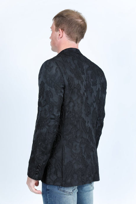 Mens Modern Fit Evening Blazer - Platini Fashion