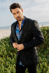 Mens Modern Fit Evening Blazer - Platini Fashion