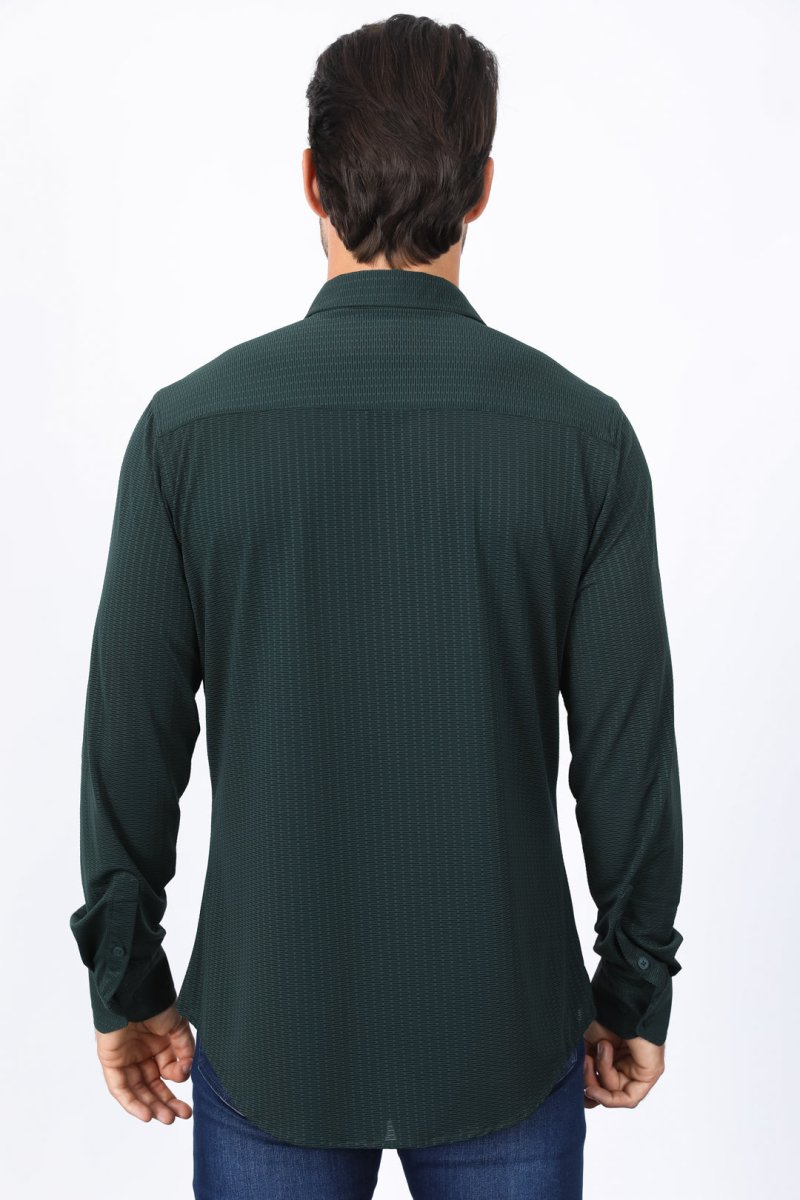 Men's Modern Fit Stretch Dress Shirt - Green Men's Modern Fit Stretch Dress Shirt - Green
