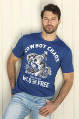 Mens Performance Fabric Modern Fit Stretch Rodeo T-Shirt - Platini Fashion