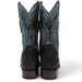 Men's Python Print Dubai Toe Leather Boots - Black - Hooch Boots