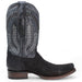 Men's Python Print Dubai Toe Leather Boots - Black - Hooch Boots