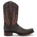 Men's Python Print Dubai Toe Leather Boots - Chocolate - Hooch Boots