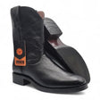 Mens Roper Boot Black – Soft Genuine Leather Round Toe Western Boot H52PR0572 - Hooch