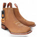 Men's Square Toe Ankle Boots - Brown - Hooch Boots