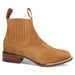 Men's Square Toe Ankle Boots - Papaya - Hooch Boots