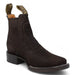 Men's Square Toe Ankle Boots Python Print Brown - La Carreta