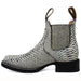 Men's Square Toe Ankle Boots Python Print Brown - La Carreta