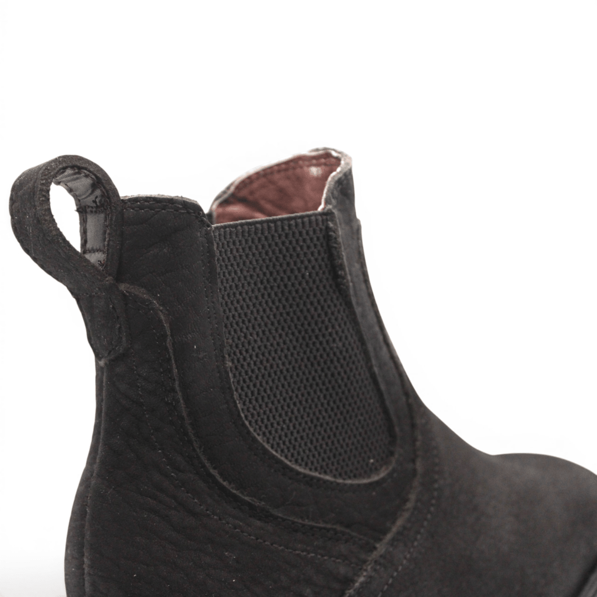 Mens Square Toe Botin Black – Bull Shoulder Leather Rubber Sole Western Boot H42PU0572 - Hooch Boots