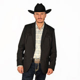 Mens Western Blazer with Suade Shoulder - Lamasini