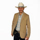 Mens Western Blazer with Suade Shoulder - Lamasini