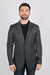 Men's Western Sportcoat with Elbow Patch - Charcoal - Platini Jeans