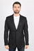 Men's Western Sportcoat with Elbow Patch - Dark Charcoal - Platini Jeans