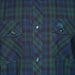 Men's White Diamonds Long Sleeve Western Shirt - Green & Blue - White Diamonds Boots