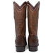 Men's Wild West Genuine Caiman Round Toe Short Boots - Brown - Wild West Boots