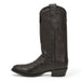 Men's Wild West Genuine Ostrich Round Toe Short Boots - Black - Wild West Boots