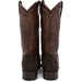 Men's Wild West Genuine Python & Deer European Square Toe Boot - Brown - Wild West Boots