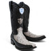 Men's Wild West Genuine Python & Deer European Square Toe Boot - Natural - Wild West Boots