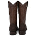 Men's Wild West Genuine Python Square Toe Boots - Brown - Wild West Boots