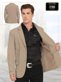 Saco vaquero para caballero Montero modelo 2190 color beige, diseño elegante con solapa clásica y botones frontales, ideal para eventos formales. KHAKI
