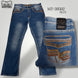 Montero Men's Blue Modern Boot Denim Jeans - MON 39502 - Montero
