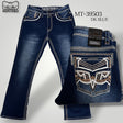 Montero Men's Blue Modern Boot Denim Jeans - MON 39503 - Montero