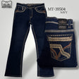 Montero Men's Blue Modern Boot Denim Jeans - MON 39504 - Montero