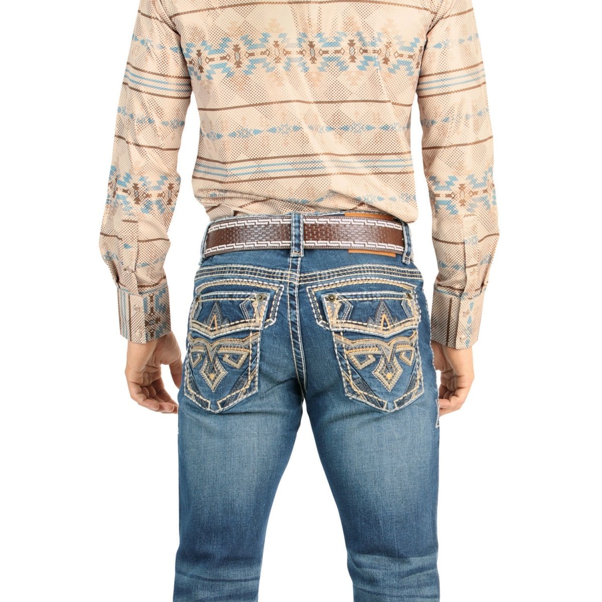 Montero Men's Blue Modern Boot Denim Jeans - MON 4640 - Montero