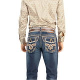 Montero Men's Dark Blue Modern Boot Denim Jeans - MON - 4637 - Montero