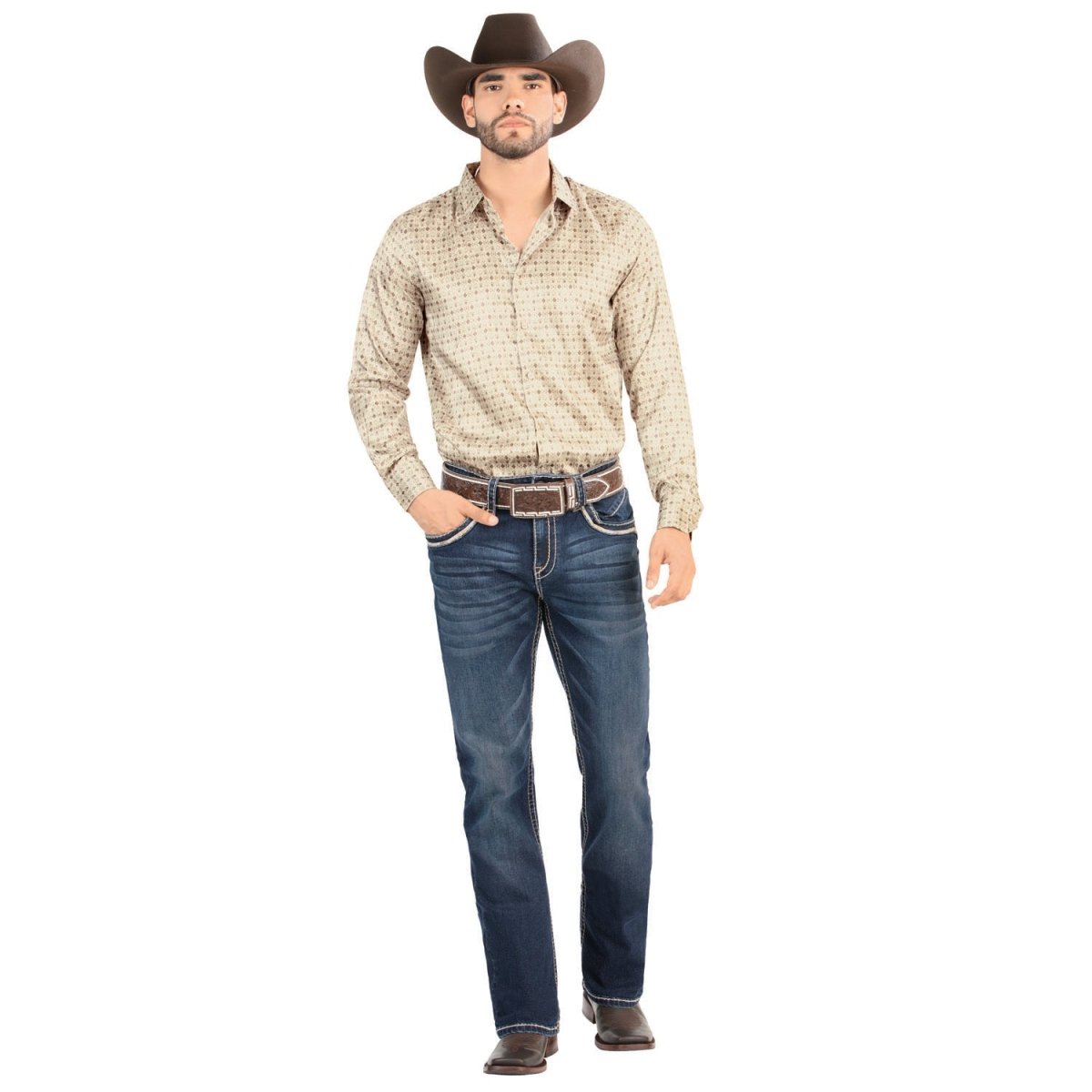 Montero Men's Dark Blue Modern Boot Denim Jeans - MON - 4637 - Montero