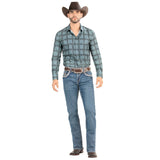 Montero Men's Light Blue Modern Boot Denim Jeans - MON 4639 - Montero