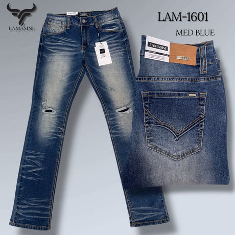 Pantalón Vaquero de Mezclilla LAM - 1601 - Lamasini