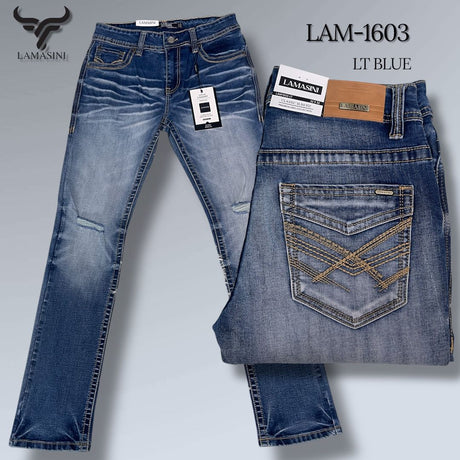 Pantalón Vaquero de Mezclilla LAM - 1603 - Lamasini