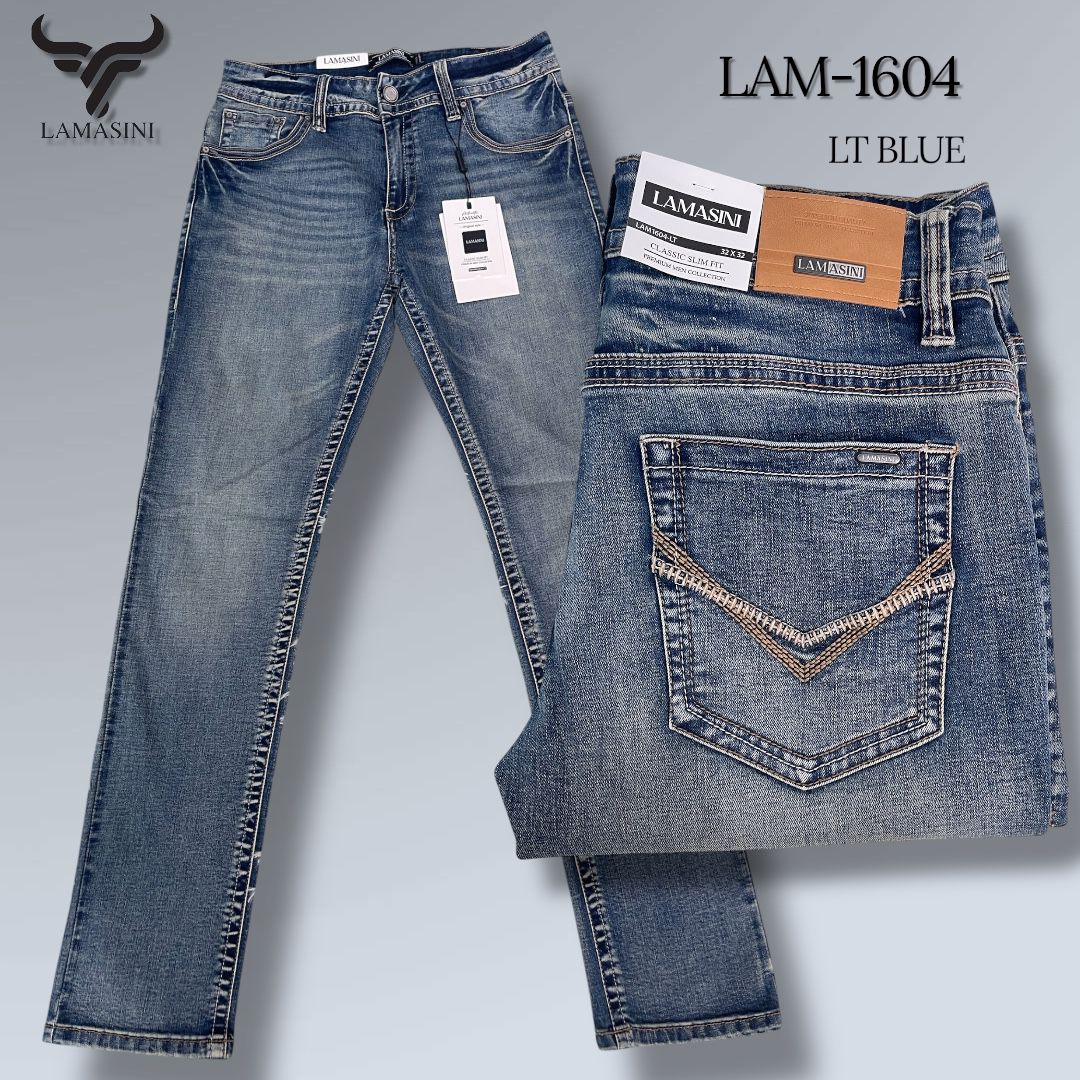 Pantalón Vaquero de Mezclilla LAM - 1604 - Lamasini