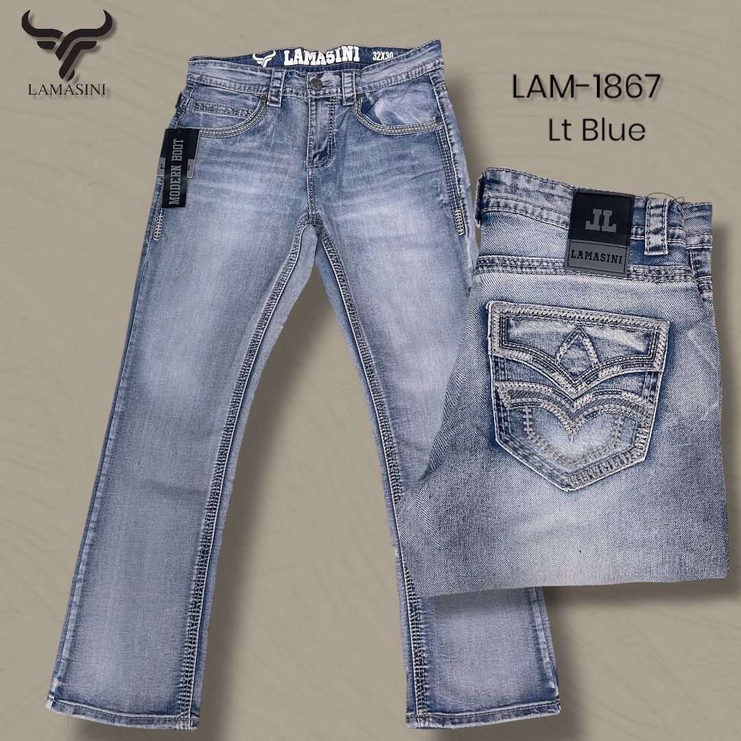 Pantalon Vaquero de Mezclilla LAM - 1867 - Lamasini