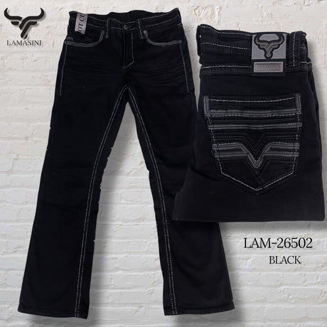 Pantalon Vaquero de Mezclilla LAM - 26502 - Lamasini