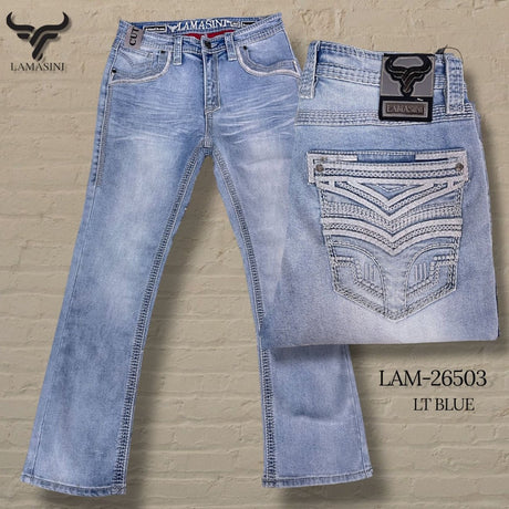 Pantalón Vaquero de Mezclilla LAM - 26503 - Lamasini