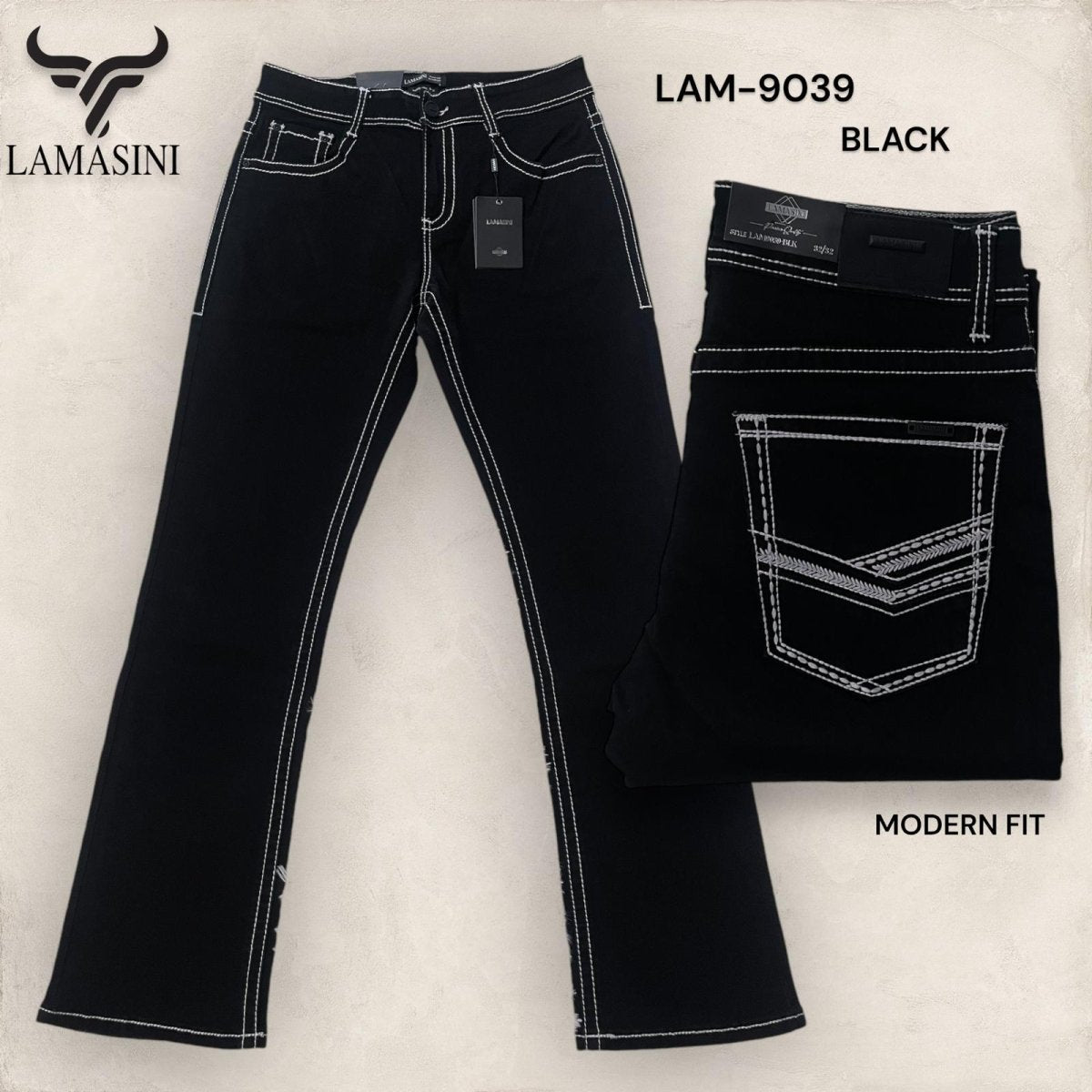 Pantalón Vaquero de Mezclilla LAM - 9039 - Lamasini