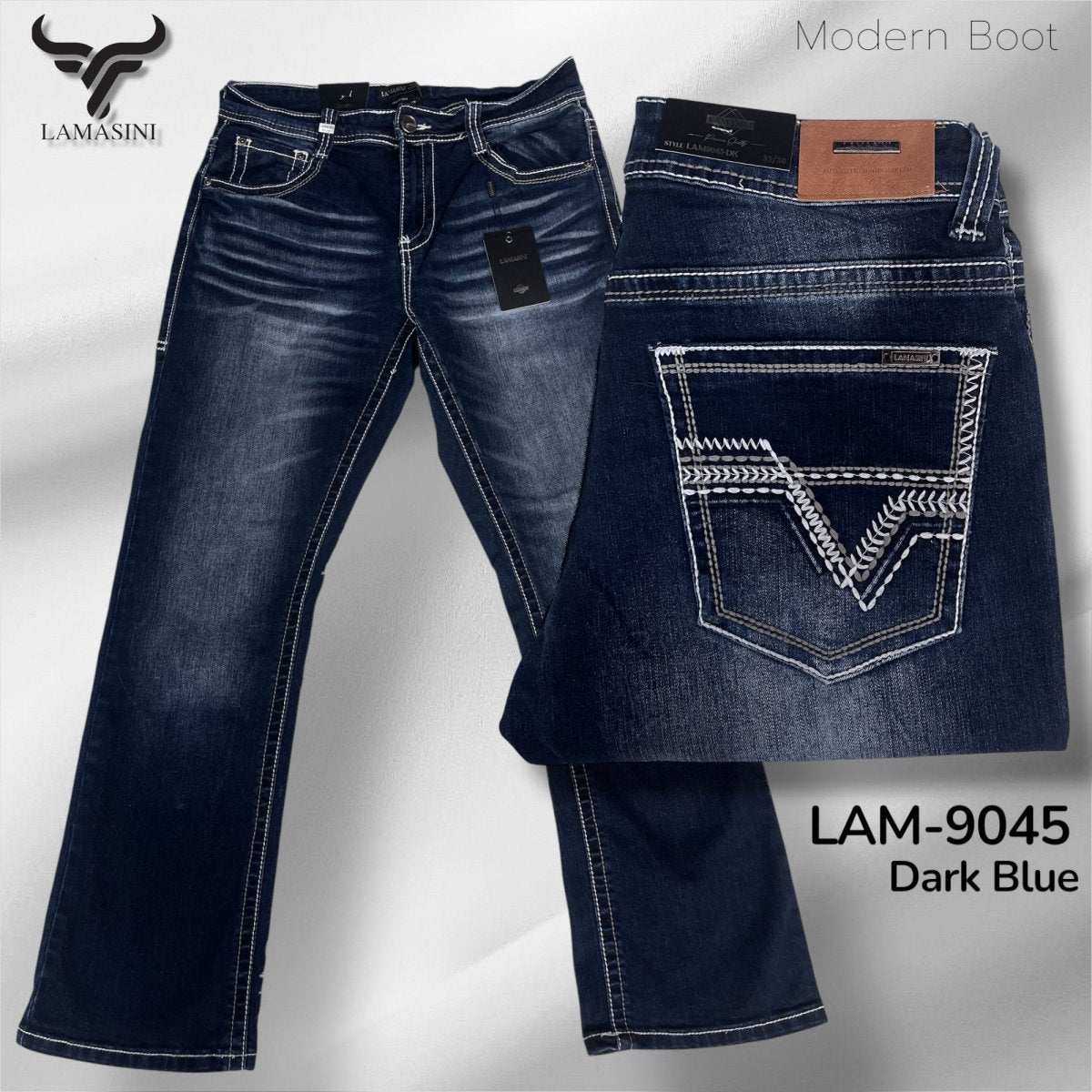 Pantalón Vaquero de Mezclilla LAM - 9045 - Lamasini