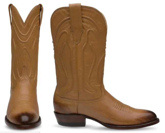 Jayne, a cowgirl boot with a timeless and classic design that features our classy signature hand-corded pattern, calfskin and comfort  walking in and out video