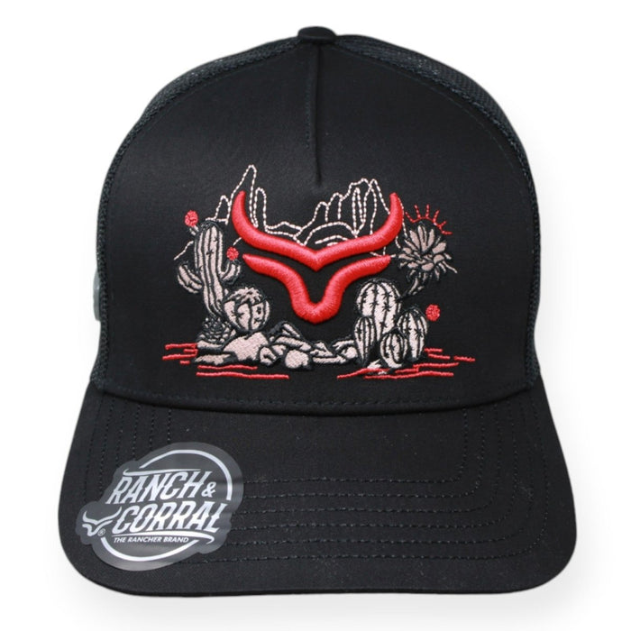 Ranch & Corral Trucker Hat Black Desert - Hooch